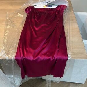 Express Women's Midi Dress in rich berry color